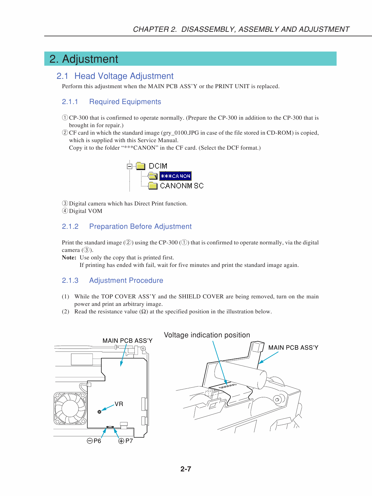 Canon SELPHY CP300 Service Manual-6